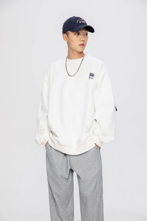 White Crew Neck Sweatshirt