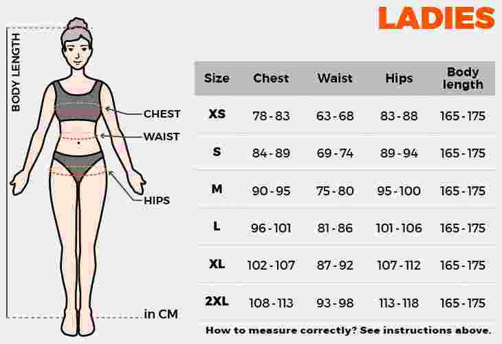 Tallas de ropa de mujer